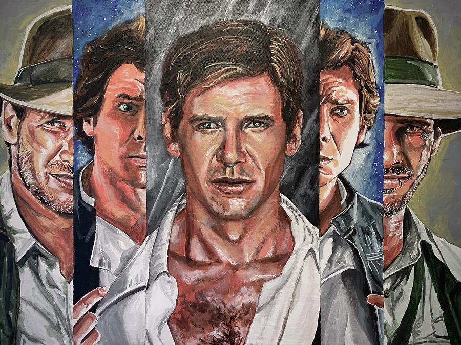 Harrison Ford Painting by Joel Tesch