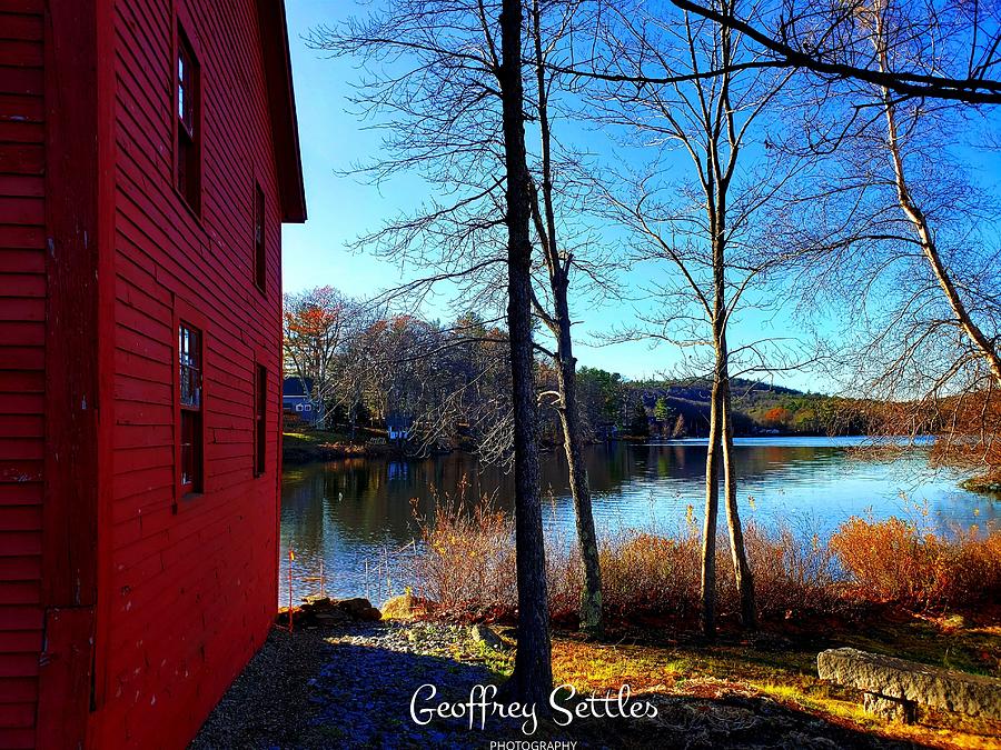 Harrisville in Fall Photograph by Geoffrey Settles