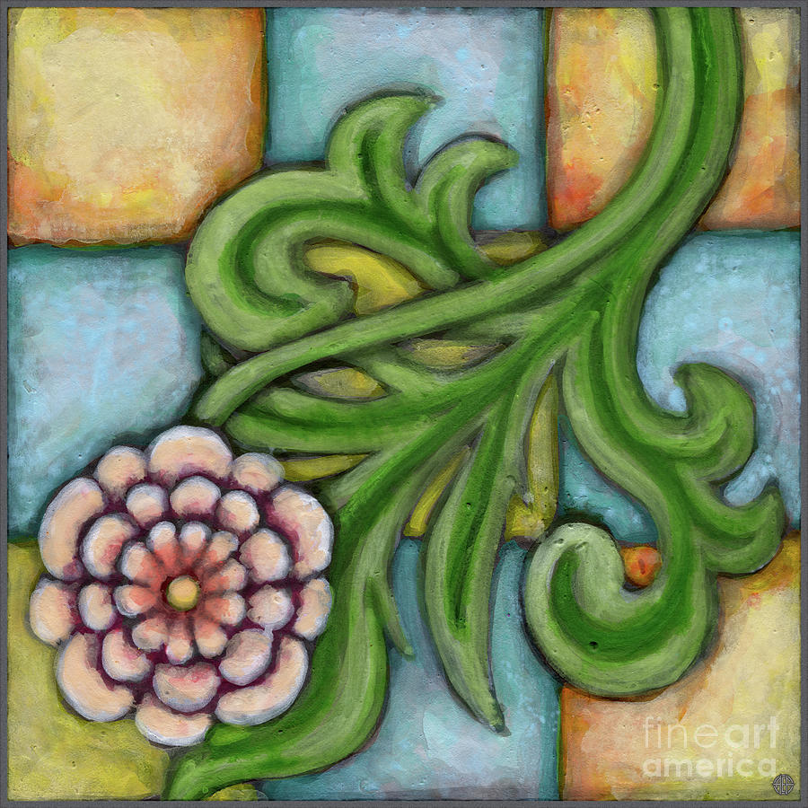 Harrisville. The Leaf and Bloom Design Collection Painting by Amy E Fraser