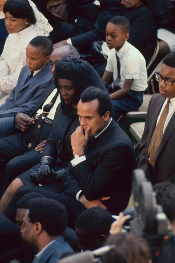 Harry Belafonte at MLK Funeral Photograph by Lynn Pelham
