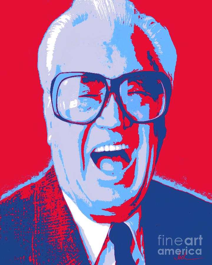 Harry Caray Painting by Jack Bunds