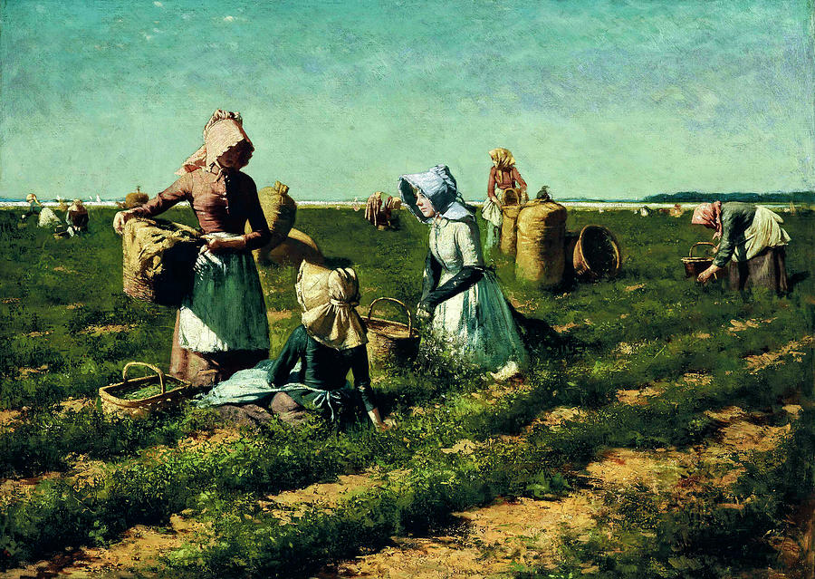 Harry Herman Roseland 1866 1950 The Peapickers of Long Island Painting by Artistic Rifki