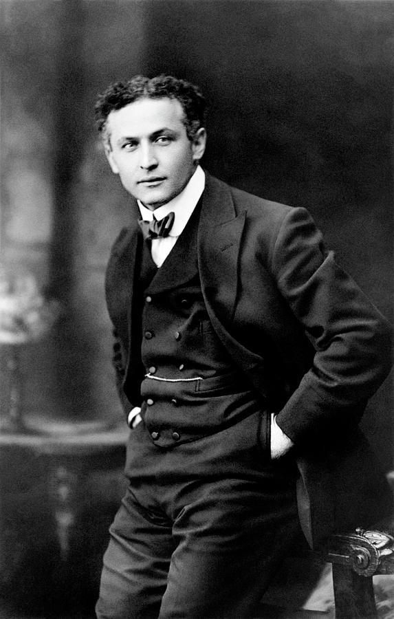 Harry Houdini Portrait - Circa 1910 Photograph by War Is Hell Store