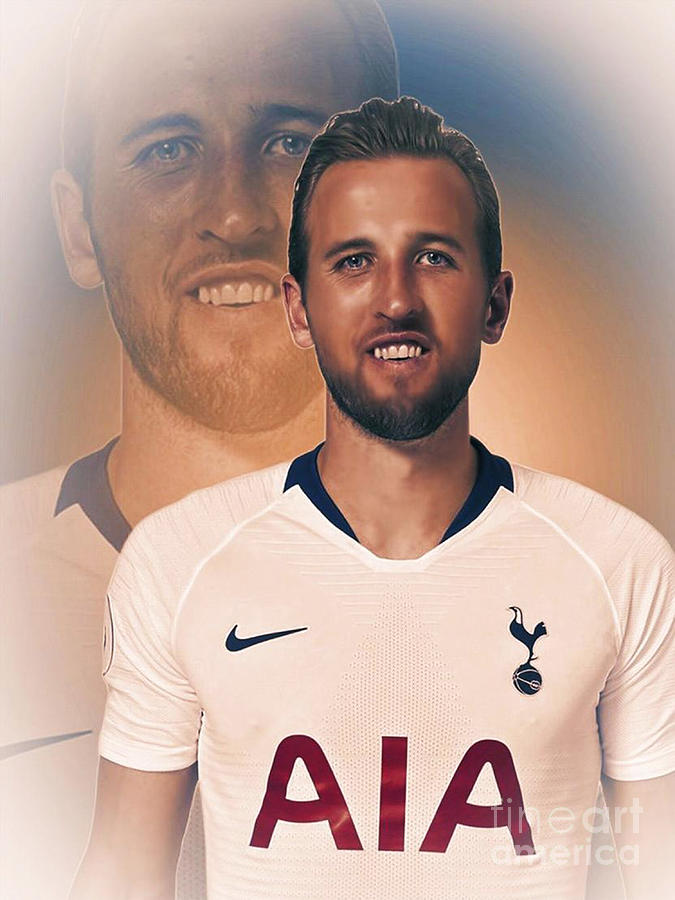 Harry Kane Soccer Player Digital Art by Mgs Odong - Fine Art America