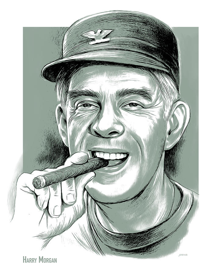 Harry Morgan Mixed Media - Harry Morgan 01OCT21 by Greg Joens Harry Morgan Mixed Media - Harry Morgan 01OCT21 by Greg Joens