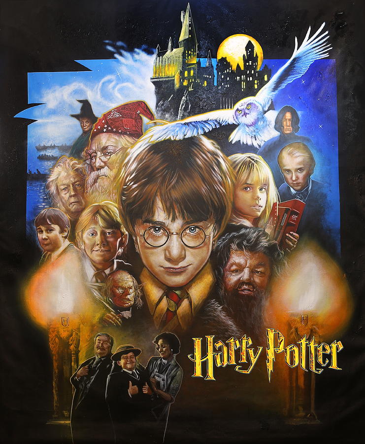 Harry Potter and the Sorcerers Stone 20 Years of Movie Magic Painting Painting by Michael Andrew Law Cheuk Yui