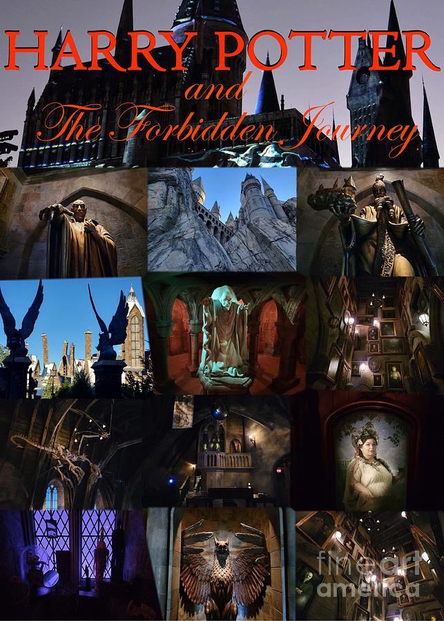 Harry Potter Forbidden Journey Poster Mixed Media