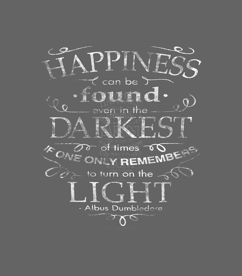 Harry Potter Happiness Quote Digital Art by Beaux Nesrin - Fine Art America