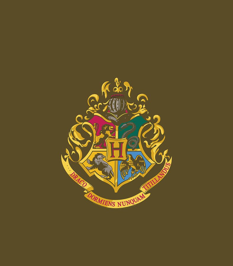 Harry Potter Hogwarts School Crest Digital Art by Enxu Effie - Pixels