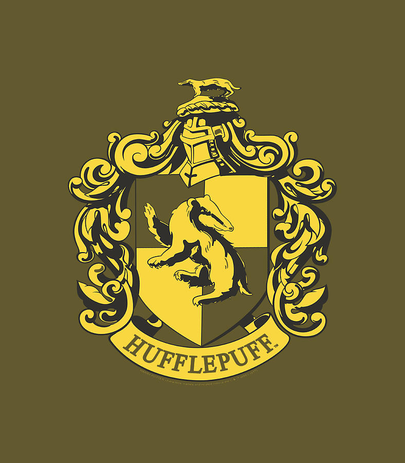 Harry Potter Hufflepuff Simple Crest Digital Art by Zachav Izabe - Fine ...