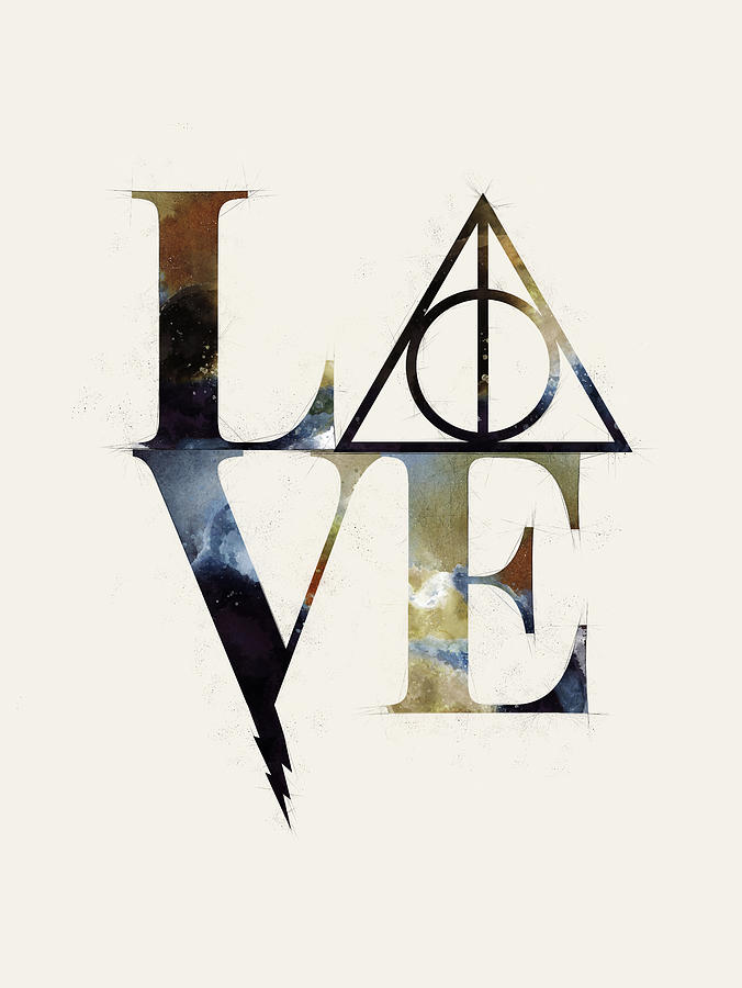 Harry Potter Painting - Harry Potter Love Always Watercolor by Ink Well