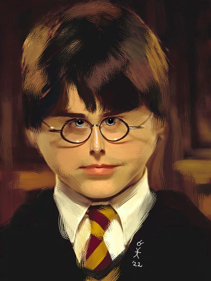 Harry Potter portrait Painting by Maciej Mackiewicz | Fine Art America