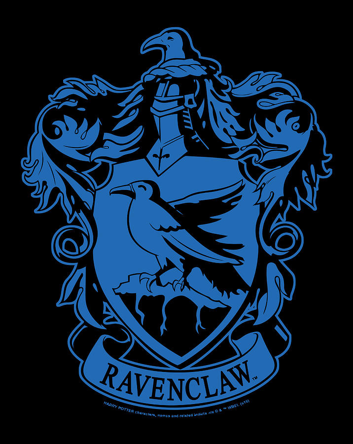 Harry Potter Ravenclaw Simple House Crest Drawing by Lucy Wilk