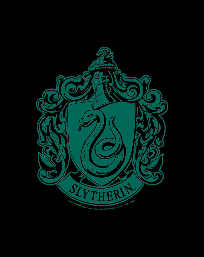 Harry Potter Slytherin Simple House Crest Digital Art by Frank Nguyen