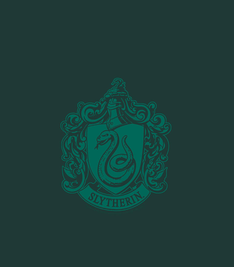 Harry Potter Slytherin Simple House Crest Digital Art by Mollyw Marsa ...