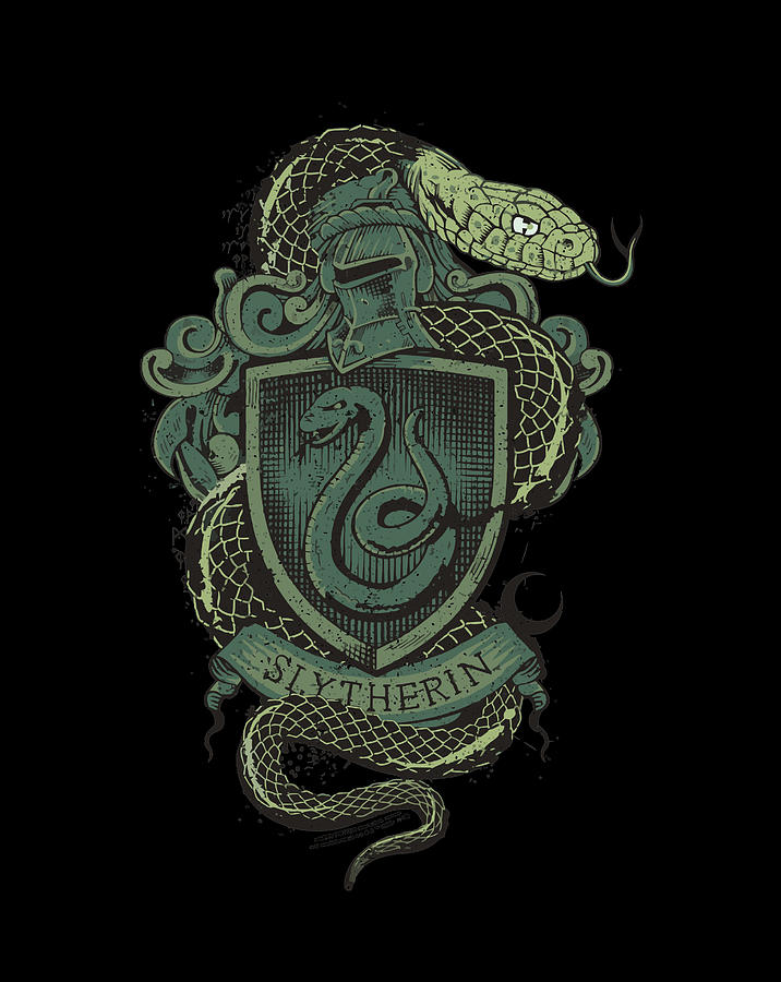 Harry Potter Slytherin Snake Crest Digital Art by Frank Nguyen