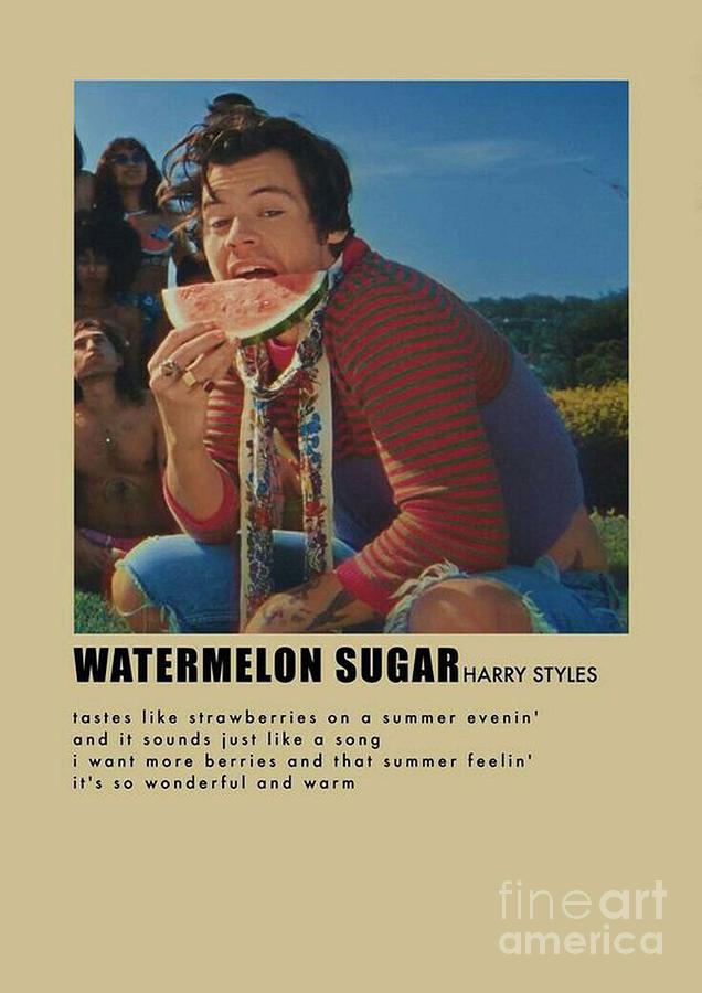 Harry Styles Watermelon Sugar Digital Art By Humanoid Kusen