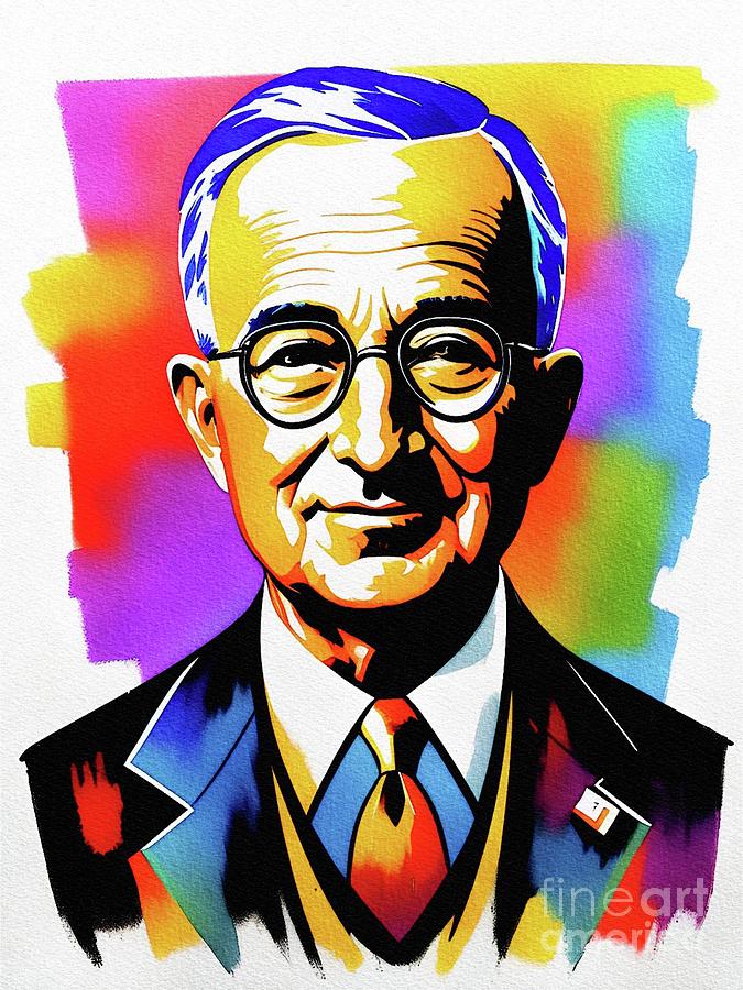 Abstract Painting - Harry Truman, President by Esoterica Art Agency