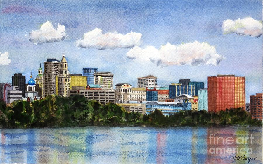 Hartford Skyline Painting by Joseph Burger
