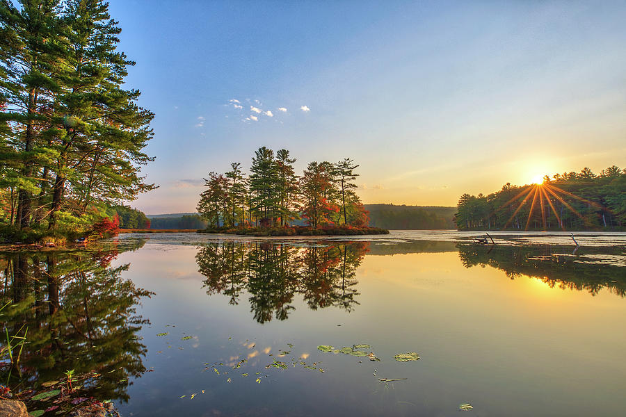 Harvard Pond in Petersham Massachusetts Photograph by Juergen Roth