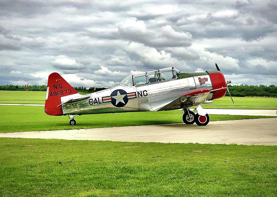 Harvard T-6 Aircraft at Sywell Airport in Northamptonshire, England. Photograph by Gordon James