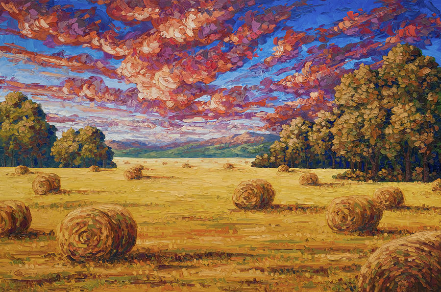 Harvest Fading Painting by Joe Reimer