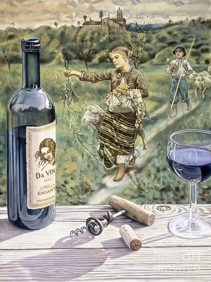 Wine Painting - Harvest Gold by Joseph Michetti