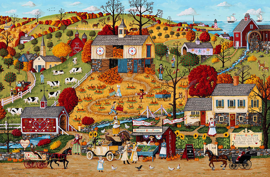 Harvest Hill Farm Painting by Joseph Holodook - Fine Art America