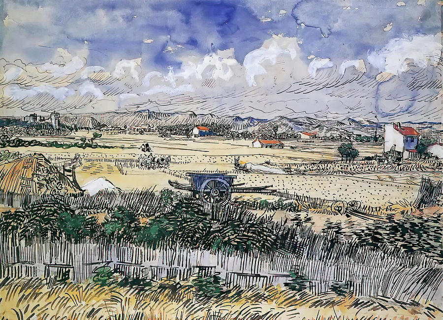 Harvest Landscape Painting