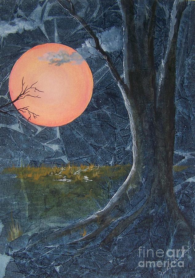 Harvest Moon - The Fields Painting by Jackie Mueller-Jones