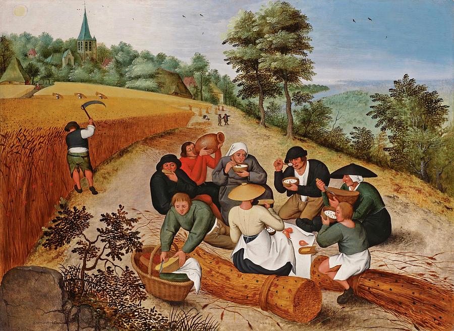 Harvest pickers Painting by Pieter Bruegel the Elder