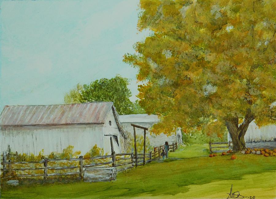 Harvest Time On The Fruit Farm Painting by Alesia Allen | Fine Art America