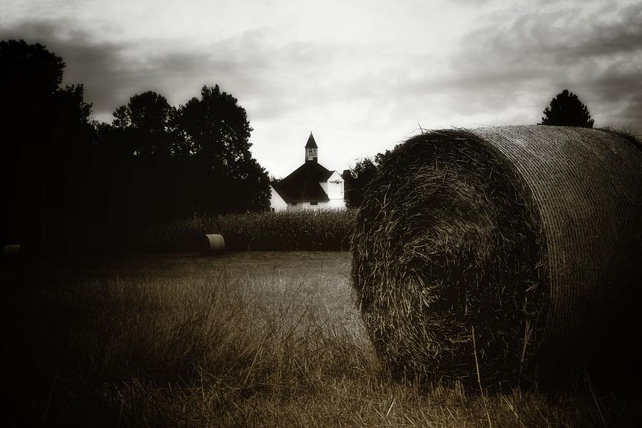 Harvest Time - Winter Hay Photograph by James DeFazio