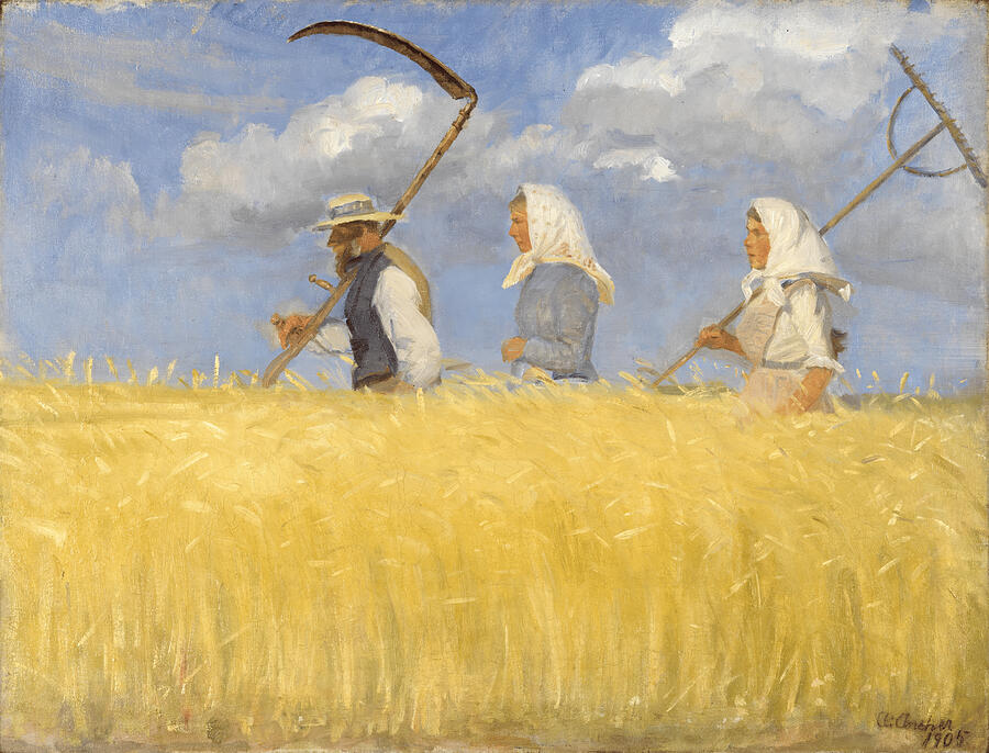 Harvesters - Anna Ancher Digital Art by Samuel HUYNH Harvesters - Anna Ancher Digital Art by Samuel HUYNH