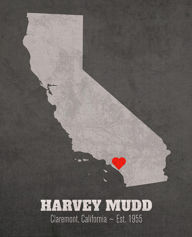 Harvey Mudd College Claremont California Founded Date Heart Map Mixed