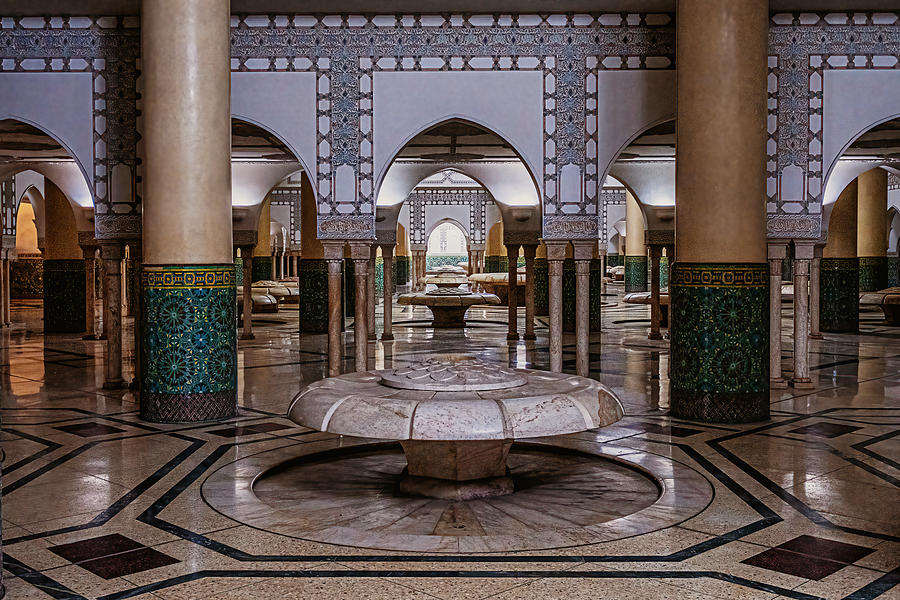 Hassan II Mosque Ablution Chamber - Morocco Photograph by Stuart Litoff