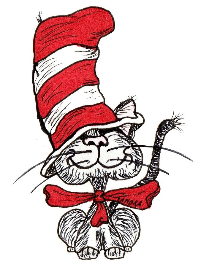 Hat Cats Cat in the Hat Painting by Tambra Wilcox - Fine Art America