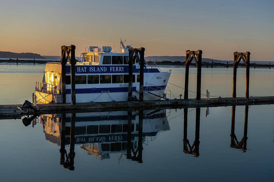 Hat Island Ferry Docked at Port Photograph by Cindy Shebley - Fine Art