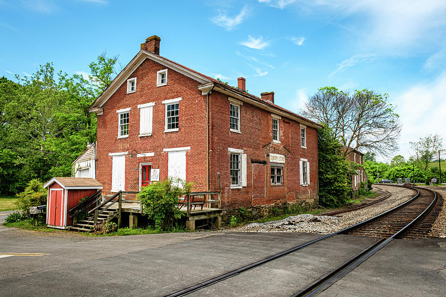 Architecture Photograph - Hatcher and McCartys Store and Warehouse, Delaplane, Virginia by Mark Summerfield