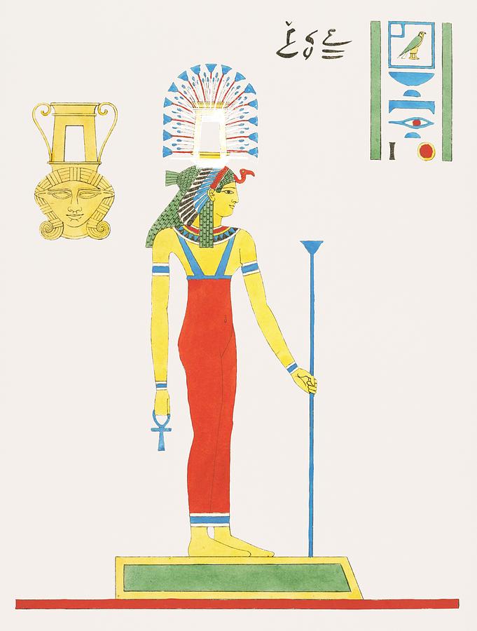 Hathor from Pantheon Egyptien 1823-1825 by Leon Jean Joseph Dubois 1780 ...