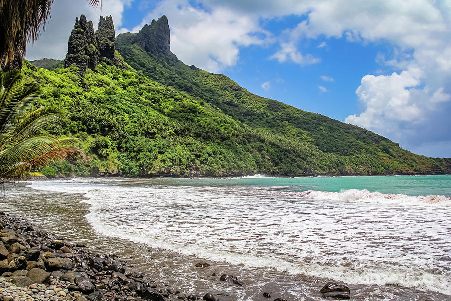 Hatiheu Bay, Nuku Hiva, Marquesas Islands Photograph by Lyl Dil Creations
