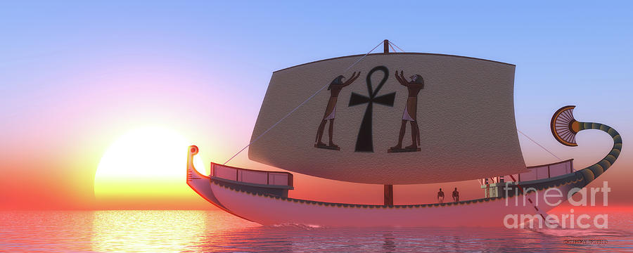 Hatshepsuts Ship Digital Art