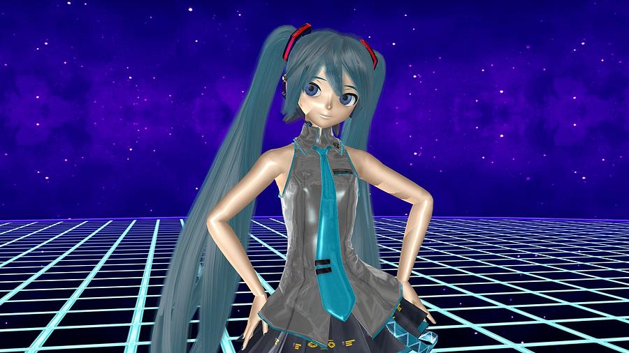 Hatsune Miku Mmd Model Set 1 11 Digital Art By Hunor Santa Pixels