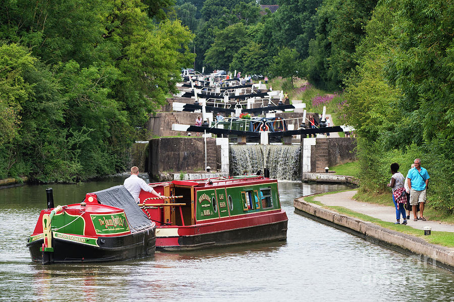 Hatton Locks on the Grand Union Canal Photograph by Tim Gainey