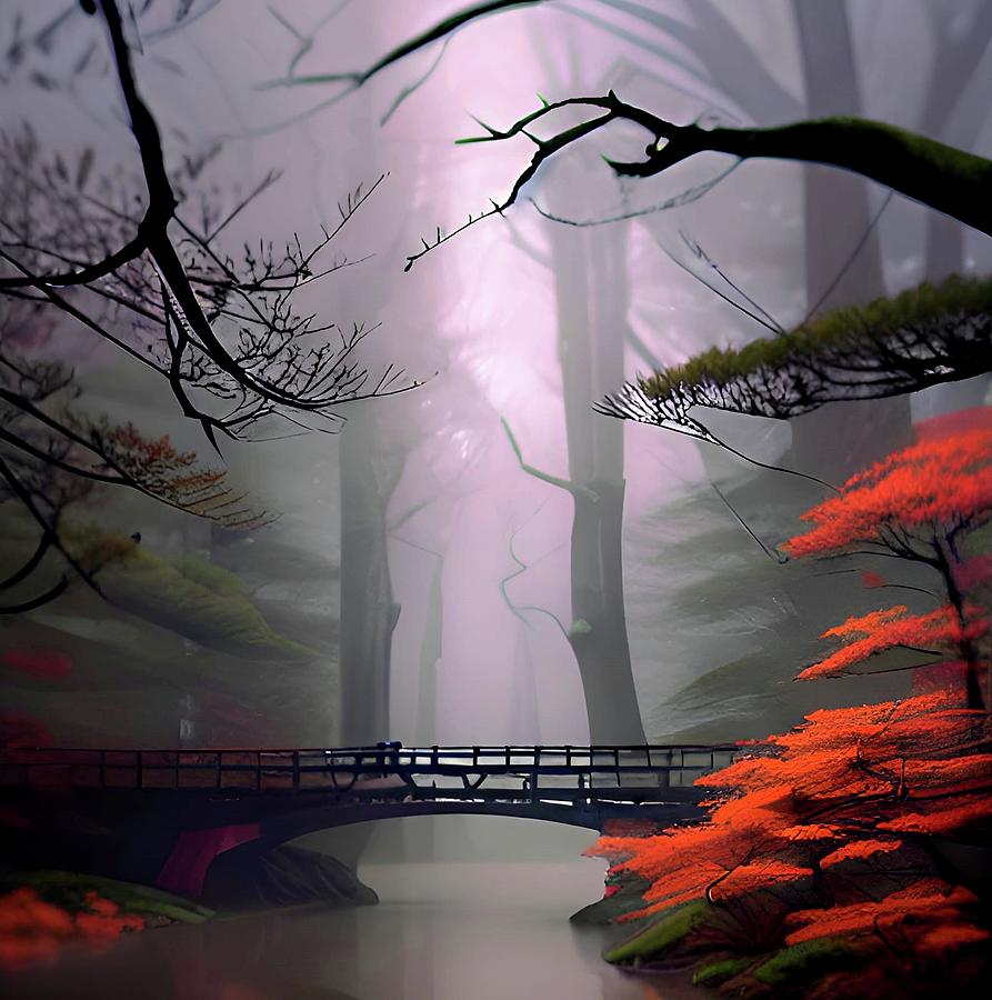 Haunted Bridge 18 Digital Art by Fred Larucci