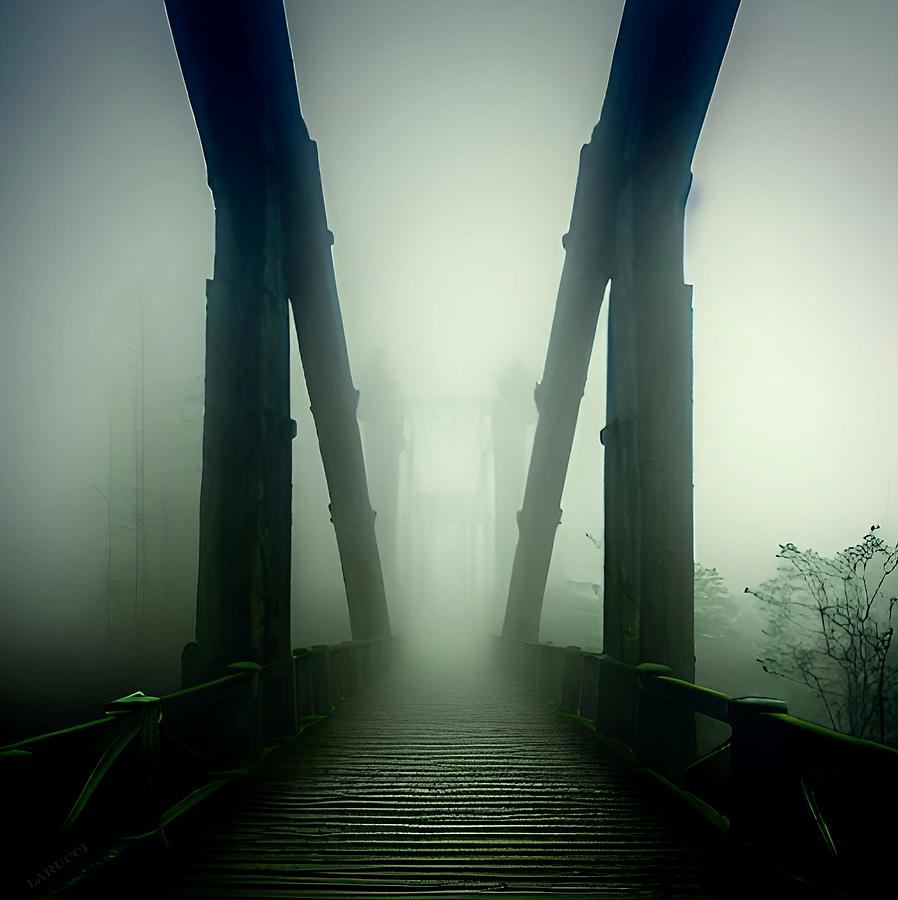 Haunted Bridge 2 Digital Art by Fred Larucci