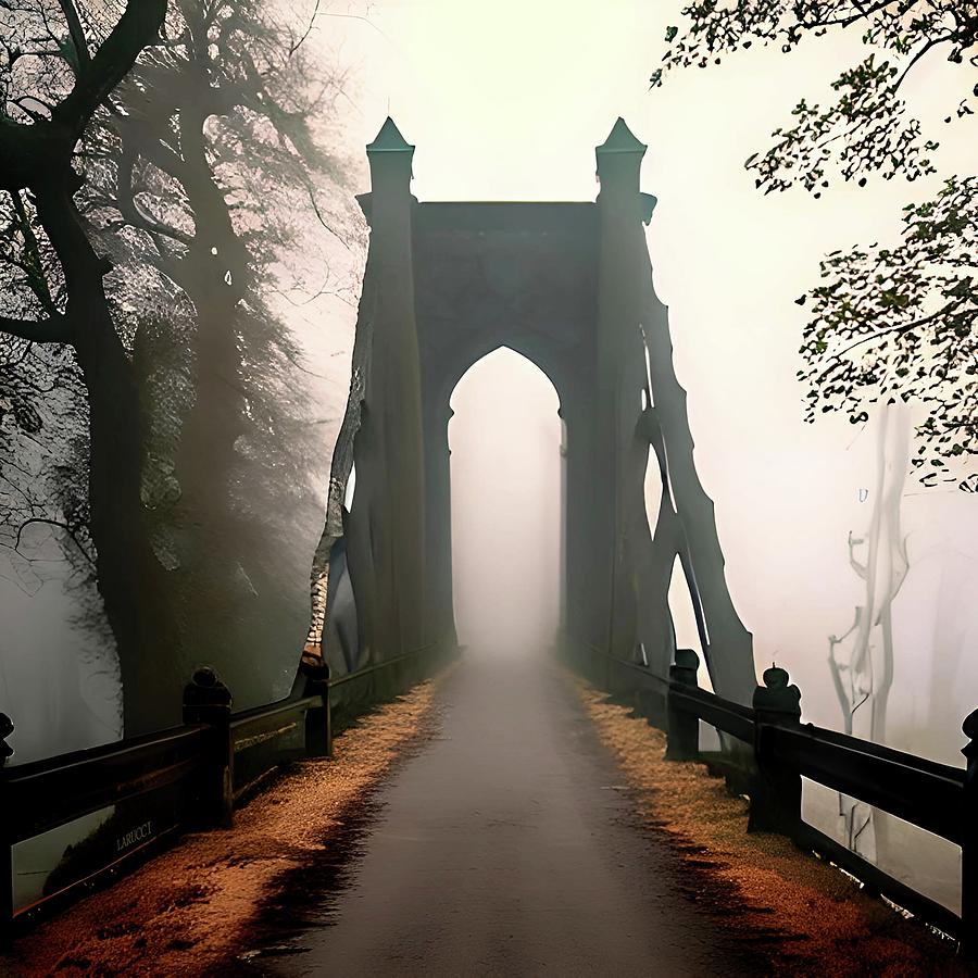 Haunted Bridge 6 Digital Art by Fred Larucci