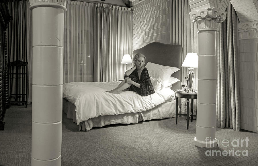 Haunted by History - Lonely Night in Haunted Suite Alt 1 - Mission Inn  Photograph by Sad Hill - Bizarre Los Angeles Archive