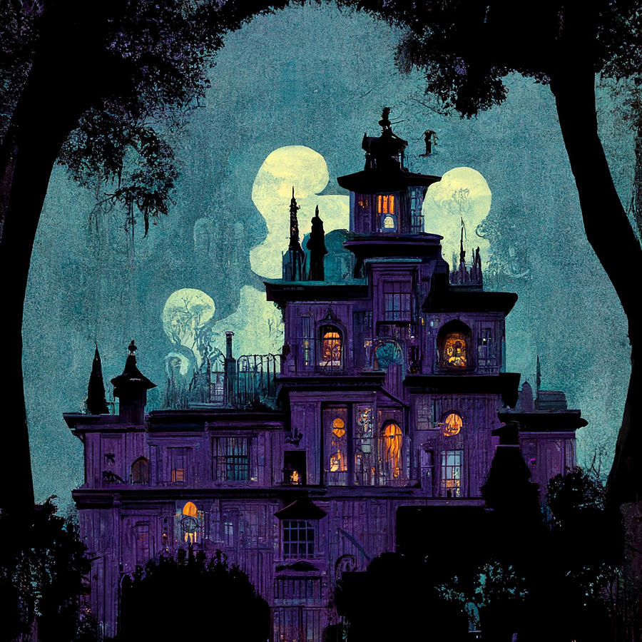 Haunted House style 3 Digital Art by Dark Hoffman | Pixels