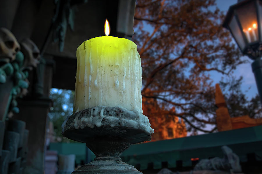 Haunted Mansion Candle Photograph by Mark Andrew Thomas